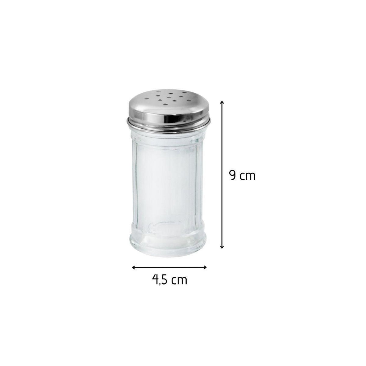 Fackelmann Ensemble de 2 Saupoudreuses de cuisine en verre 9 cm Fackelmann Basic