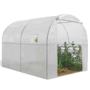 Voir la diapositive 5 : ID MARKET Serre tunnel de jardin 4 saisons 6M² blanche gamme maraîchère ROMA 2x3M