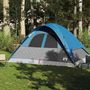 Voir la diapositive 3 : VIDAXL Tente familiale a dome 6 personnes bleu impermeable