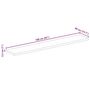 Voir la diapositive 6 : VIDAXL Dessus de table a bord vivant 160x40x2,5cm bois massif manguier