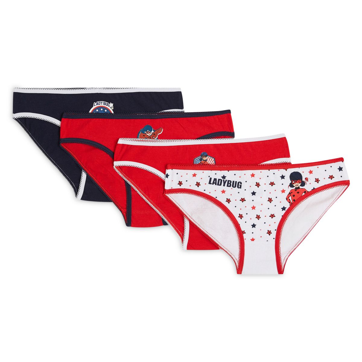 INEXTENSO Lot de 5 culottes Lady bug fille