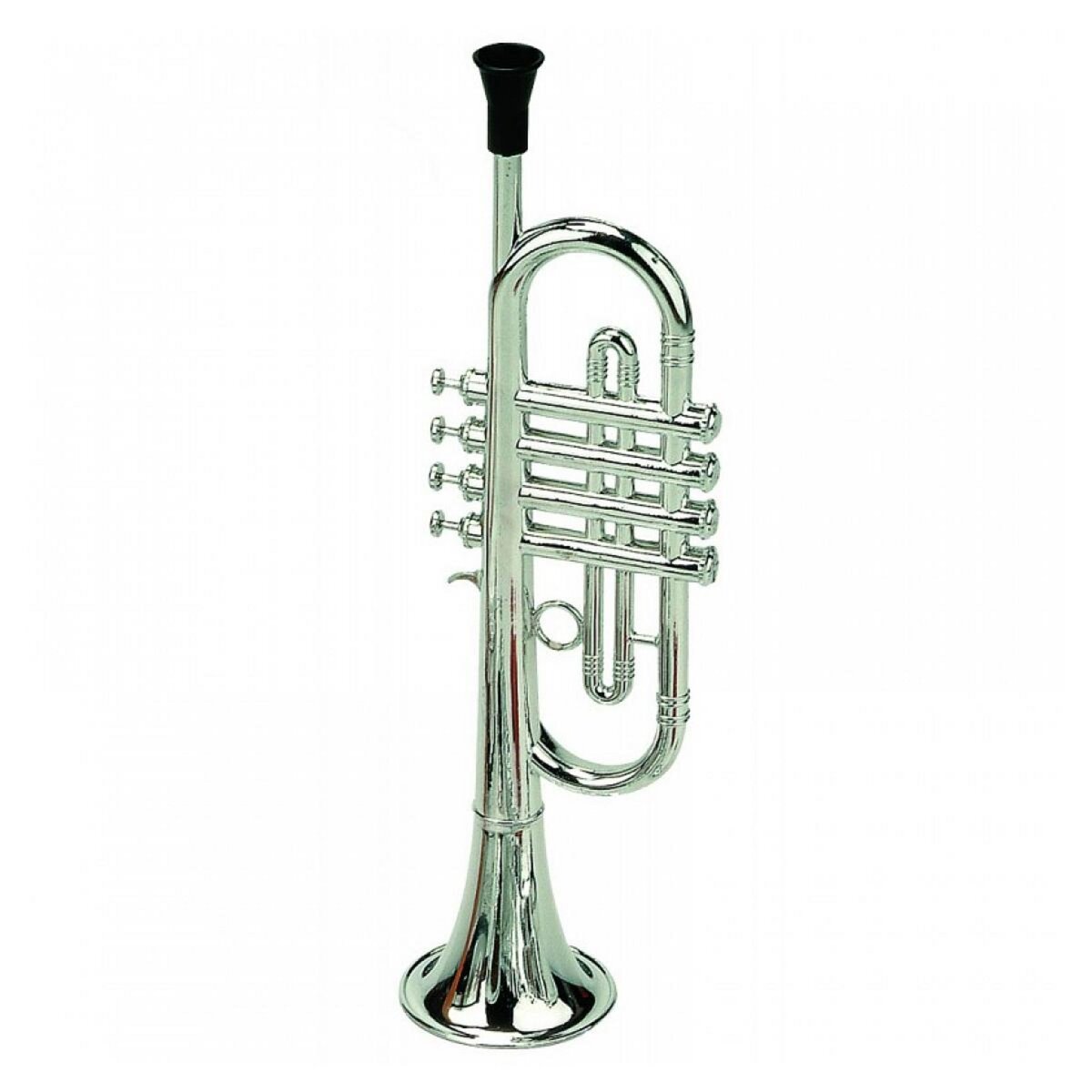 BASS & BASS Trompette à 4 pistons en plastique métalisé