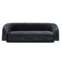 Voir la diapositive 3 : Paris Prix Canapé 3 Places Tissu  Kerio  210cm Noir