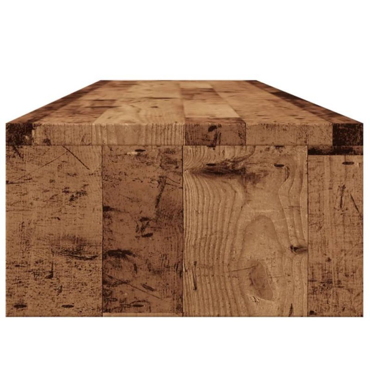 VIDAXL Support de moniteur vieux bois 100x24x13 cm bois d ingénierie