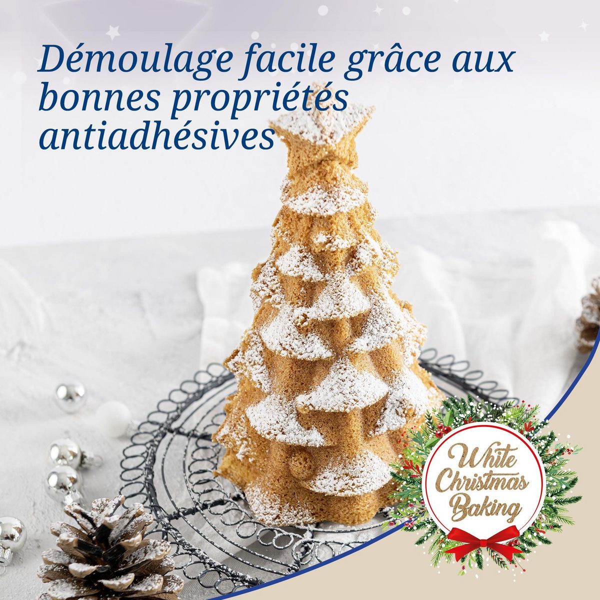 DR.OETKER Moule à gâteaux original en forme de sapin de noël 17 x 7,5 cm Dr.Oetker Christmas