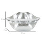 Voir la diapositive 6 : Paris Prix Vase Déco en Résine  Mouth  23cm Argent