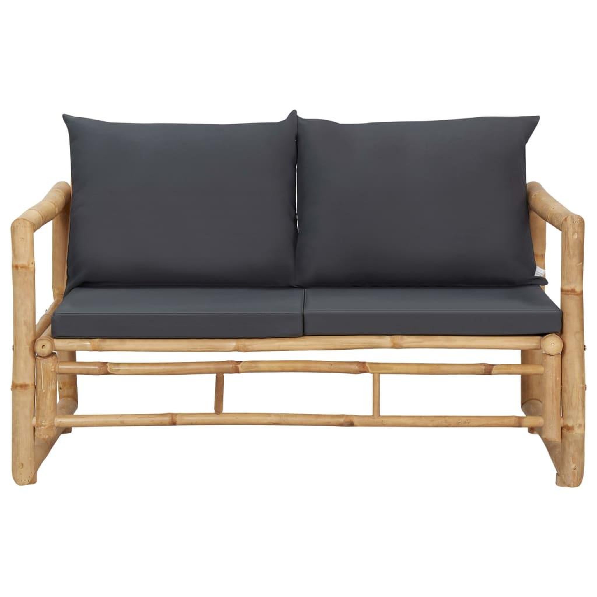 Voir la diapositive 4 : VIDAXL Salon de jardin 4 pcs avec coussins Bambou