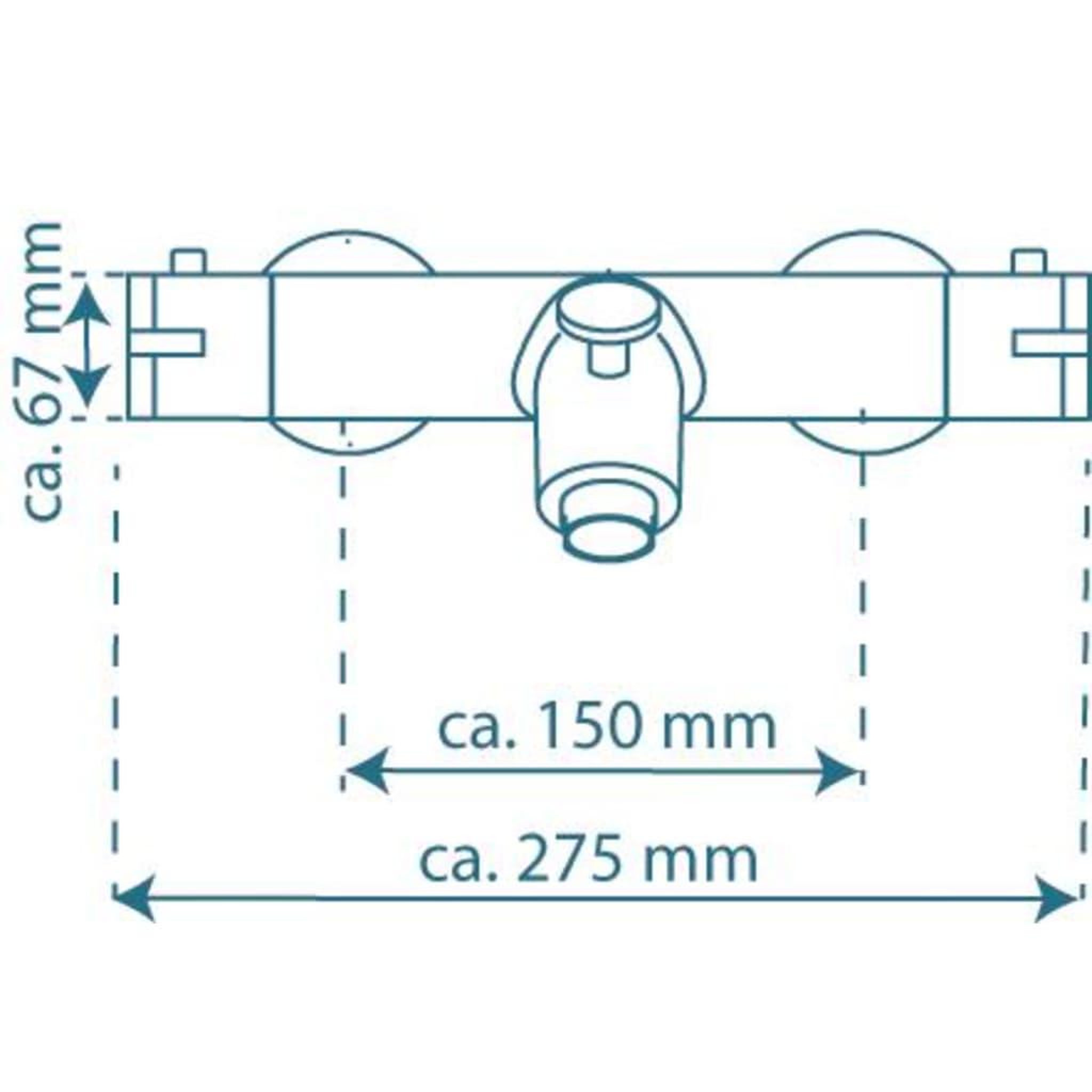 Voir la diapositive 6 : SCHUTTE SCHÜTTE Mitigeur de douche thermostatique LONDON