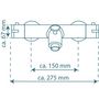 Voir la diapositive 6 : SCHUTTE SCHÜTTE Mitigeur de douche thermostatique LONDON