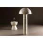 Voir la diapositive 2 : Paris Prix Lampadaire Design en Capiz  Lindon  120cm Gris Clair