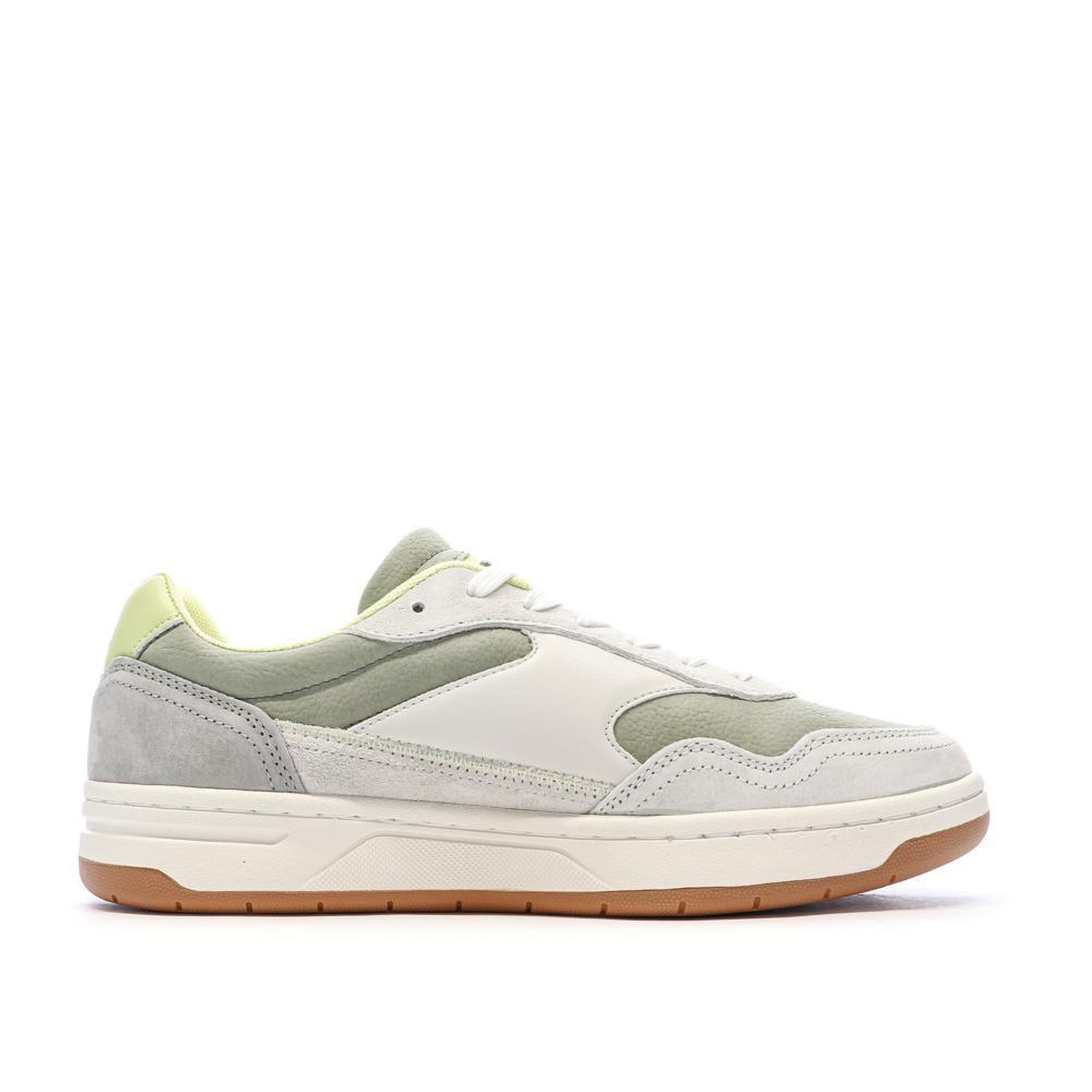 Voir la diapositive 2 : TBS Baskets Crème/Verte Homme TBS ALMERIO