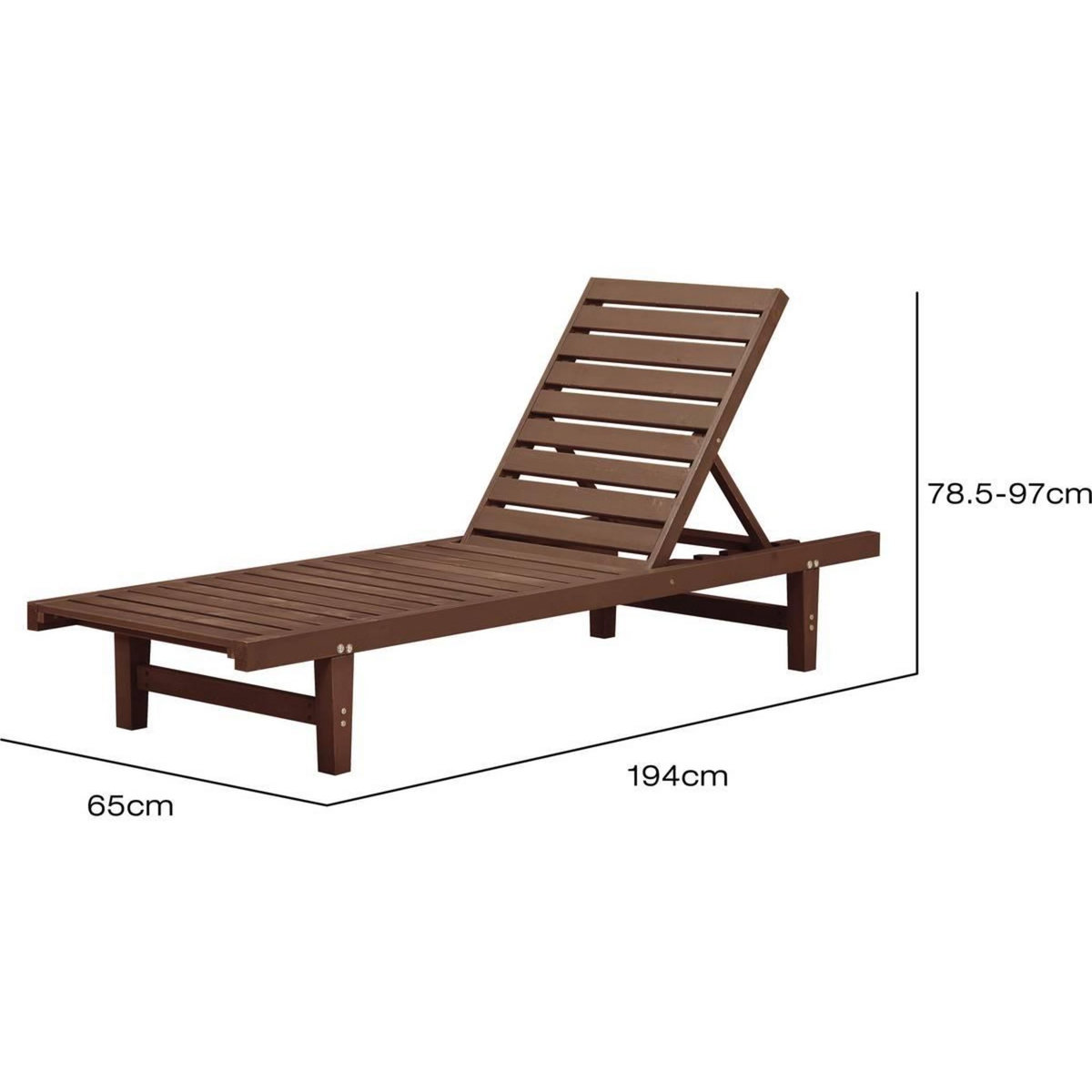 Habitat et Jardin Lot de 2 bains de soleil en bois  Rawai  - Marron