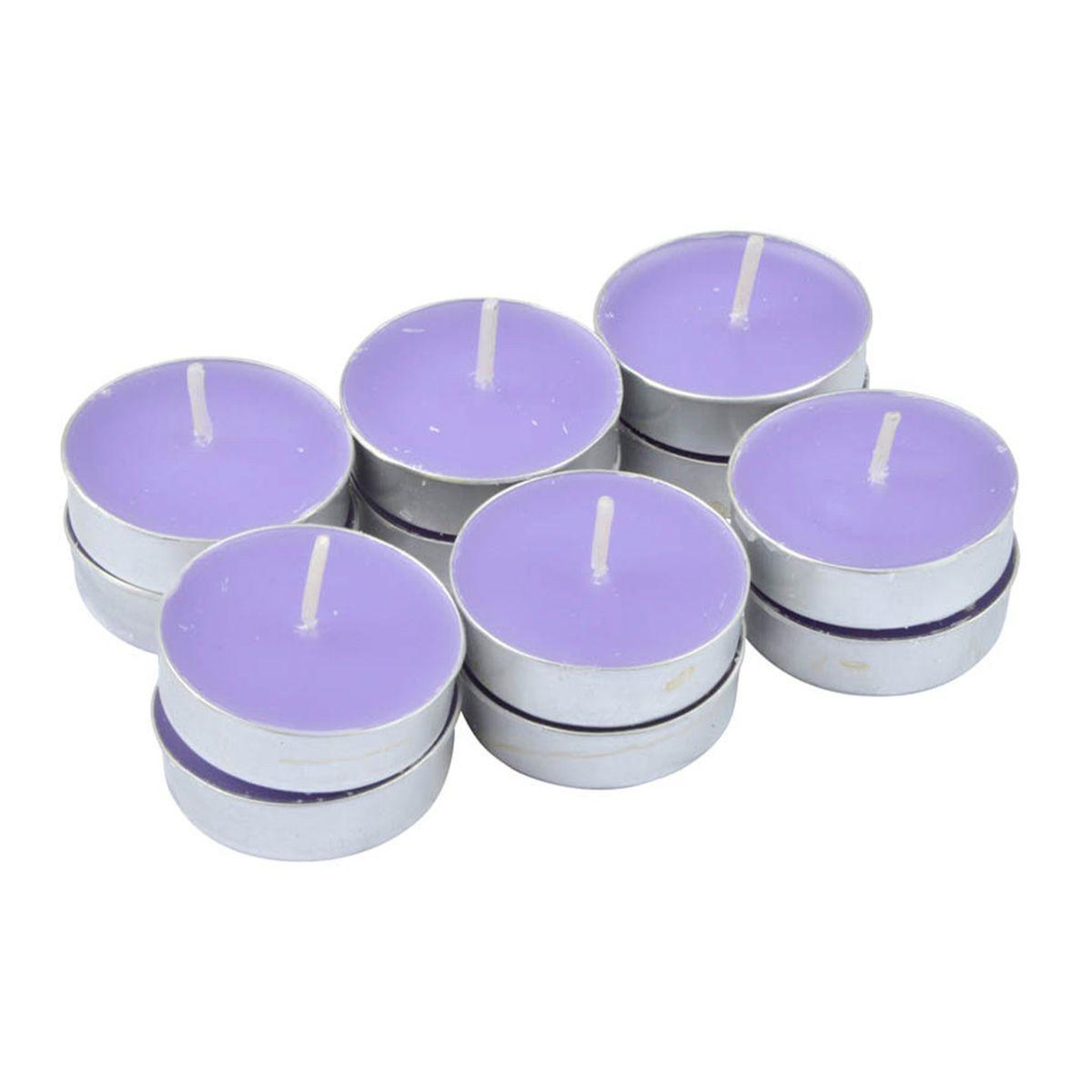 HOMEA Lot de 12 bougies chauffe-plat  essentiel ii  3,5cm lavande