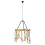 Voir la diapositive 1 : Paris Prix Lampe Suspension en Bambou  Rope  64cm Naturel