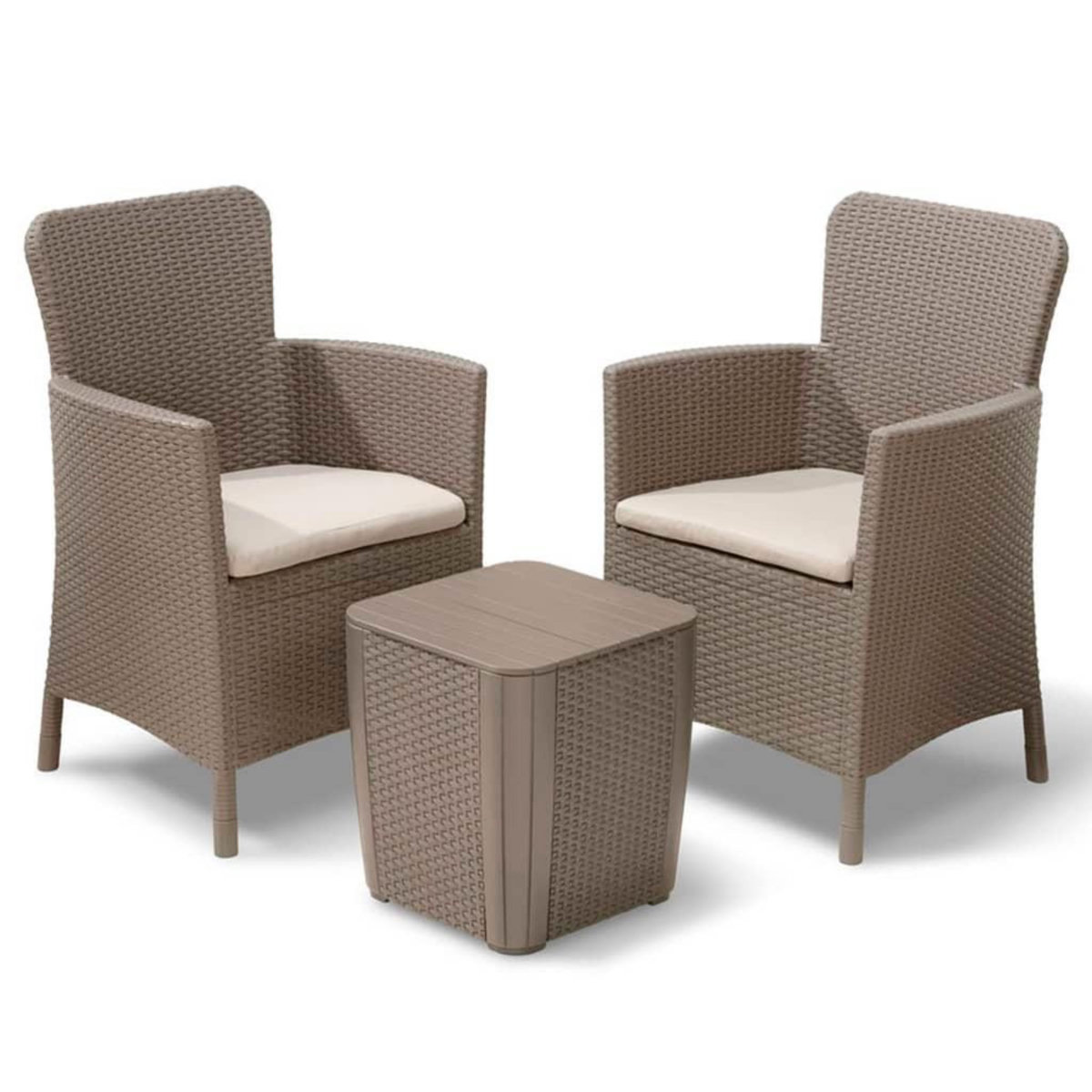 Keter Keter Ensemble de meubles de balcon Miami 5 pcs Cappuccino