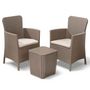 Voir la diapositive 2 : Keter Keter Ensemble de meubles de balcon Miami 5 pcs Cappuccino