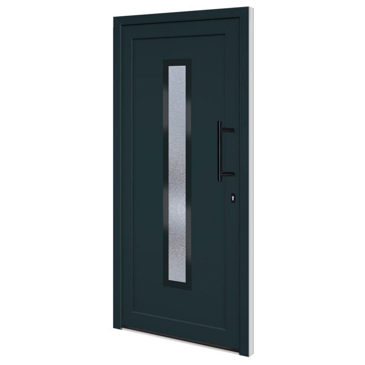 VIDAXL Porte d'entree anthracite 98x200 cm PVC