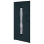 Voir la diapositive 2 : VIDAXL Porte d'entree anthracite 98x200 cm PVC
