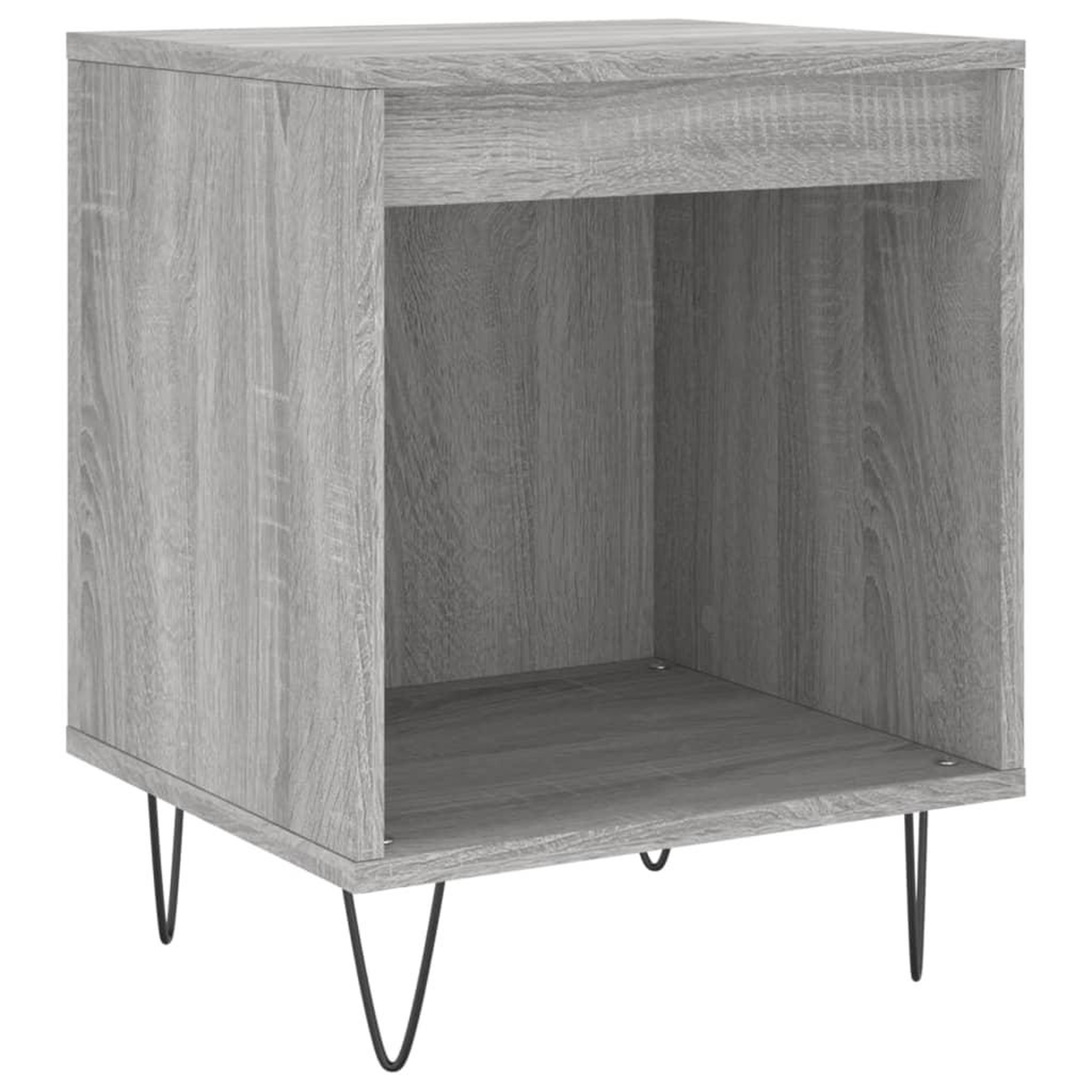 Voir la diapositive 2 : VIDAXL Table de chevet sonoma gris 40x35x50 cm bois d'ingenierie