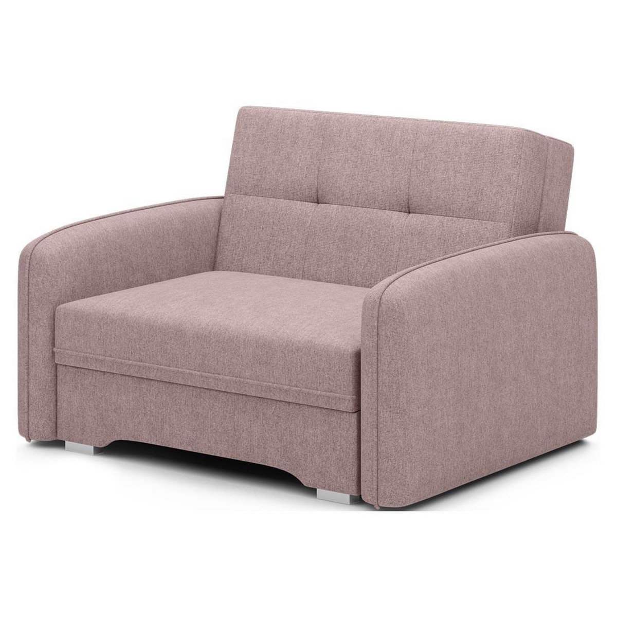 BEST MOBILIER Michelle - fauteuil convertible avec coffre en velours
