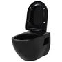 Voir la diapositive 4 : VIDAXL Toilette suspendue au mur avec reservoir cache Ceramique Noir
