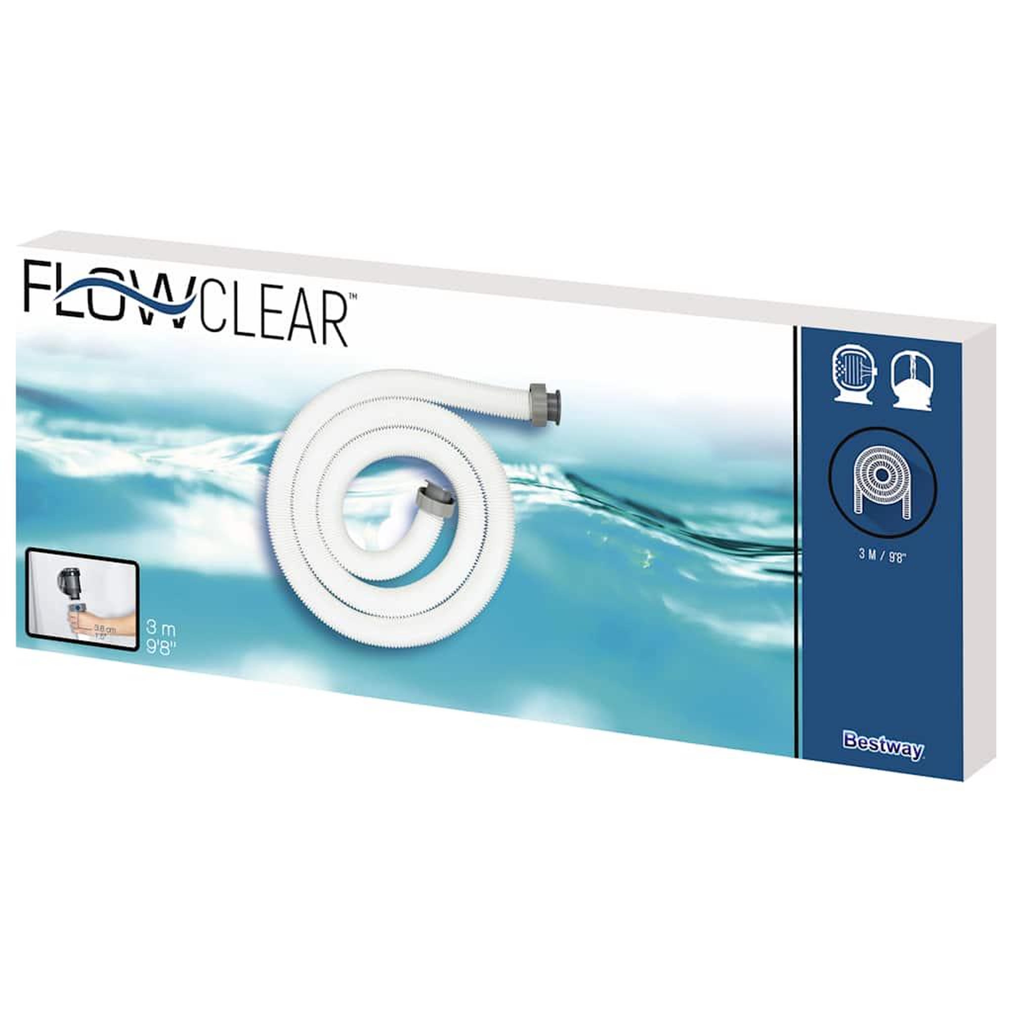 Voir la diapositive 4 : BESTWAY Bestway tuyau de rechange flowclear 38 mm