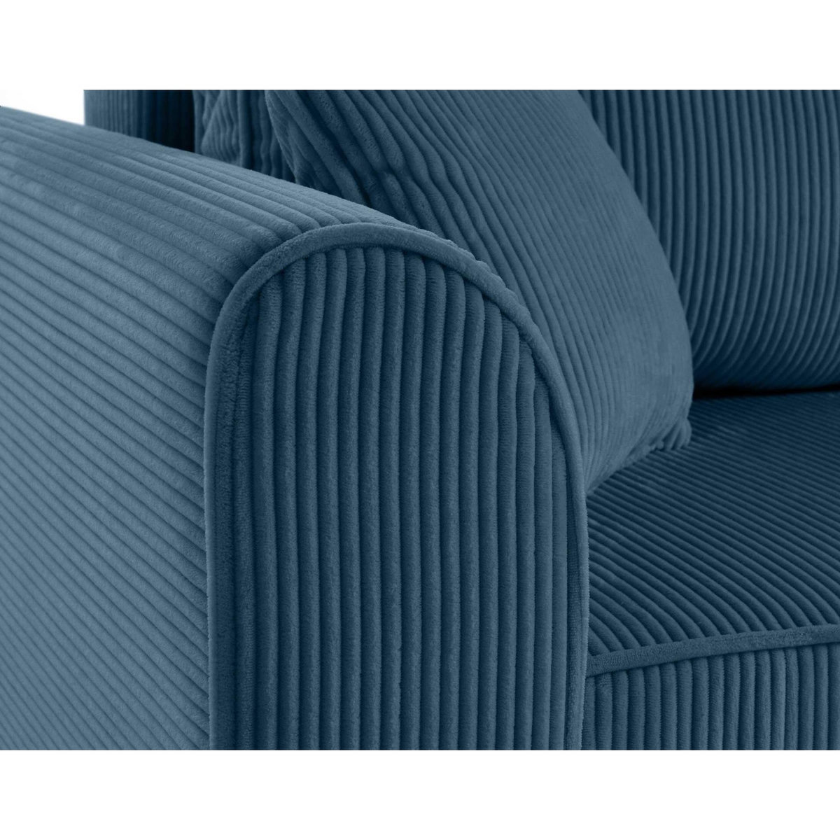 BEST MOBILIER Saphir - canapé d'angle réversible 4 places - convertible avec coffre - en velours côtelé