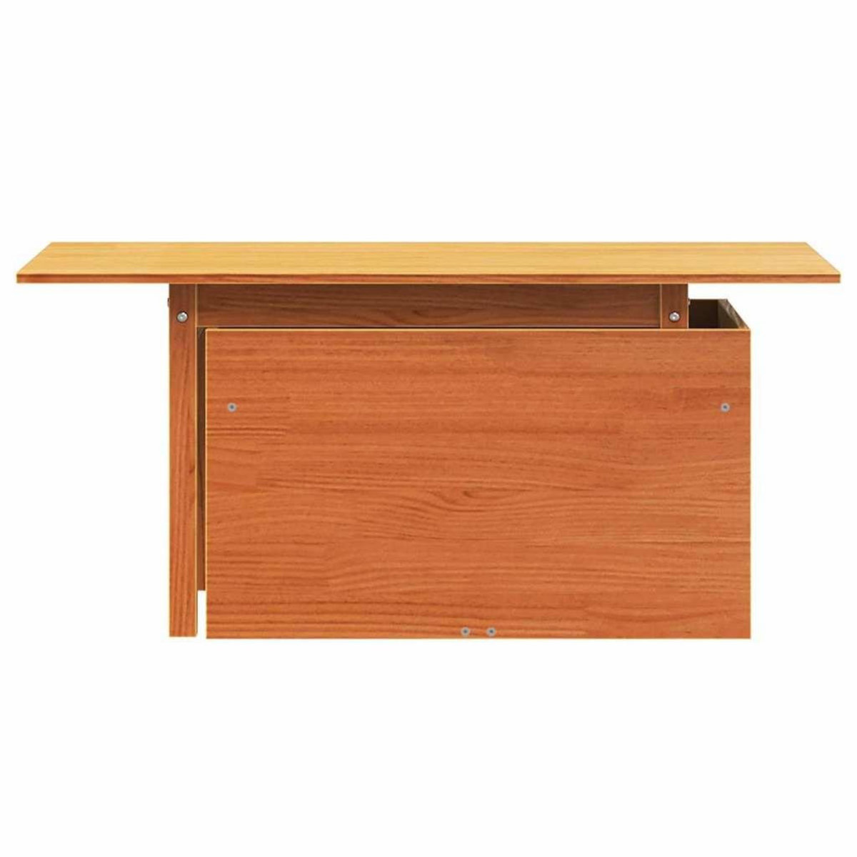 VIDAXL Table de jardin cire marron 100x50x75 cm bois massif de pin