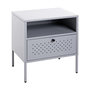 Voir la diapositive 1 : Paris Prix Table de Chevet 1 Tiroir  Boston  50cm Gris