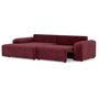 Voir la diapositive 5 : BEST MOBILIER Rebecca - canapé d'angle gauche 4 places convertible avec coffre en velours texturé