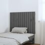 Voir la diapositive 3 : VIDAXL Tete de lit murale Gris 82,5x3x60 cm Bois massif de pin