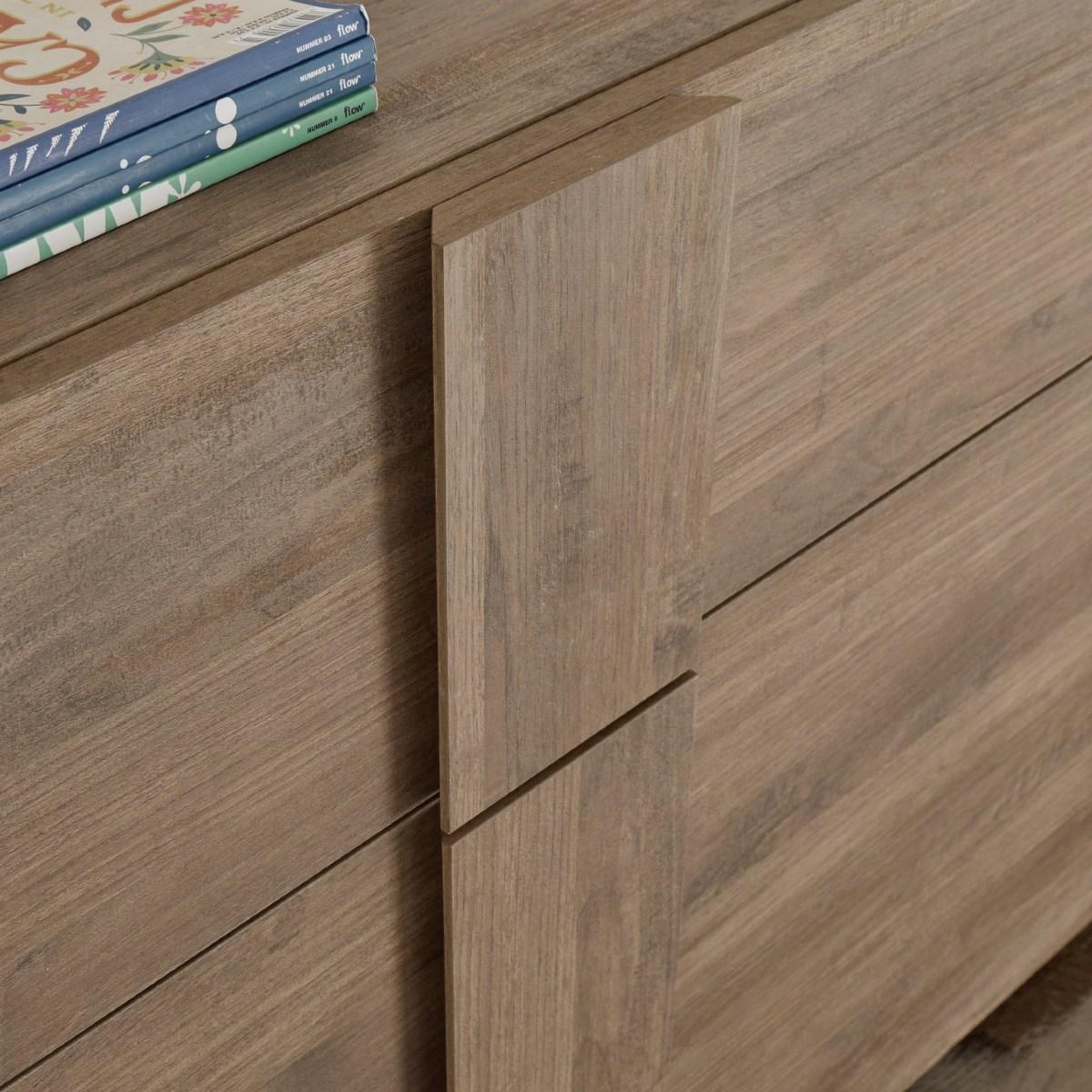 Voir la diapositive 3 : JLC KREATION Buffet de rangement 2 portes décor bois 120cm terra