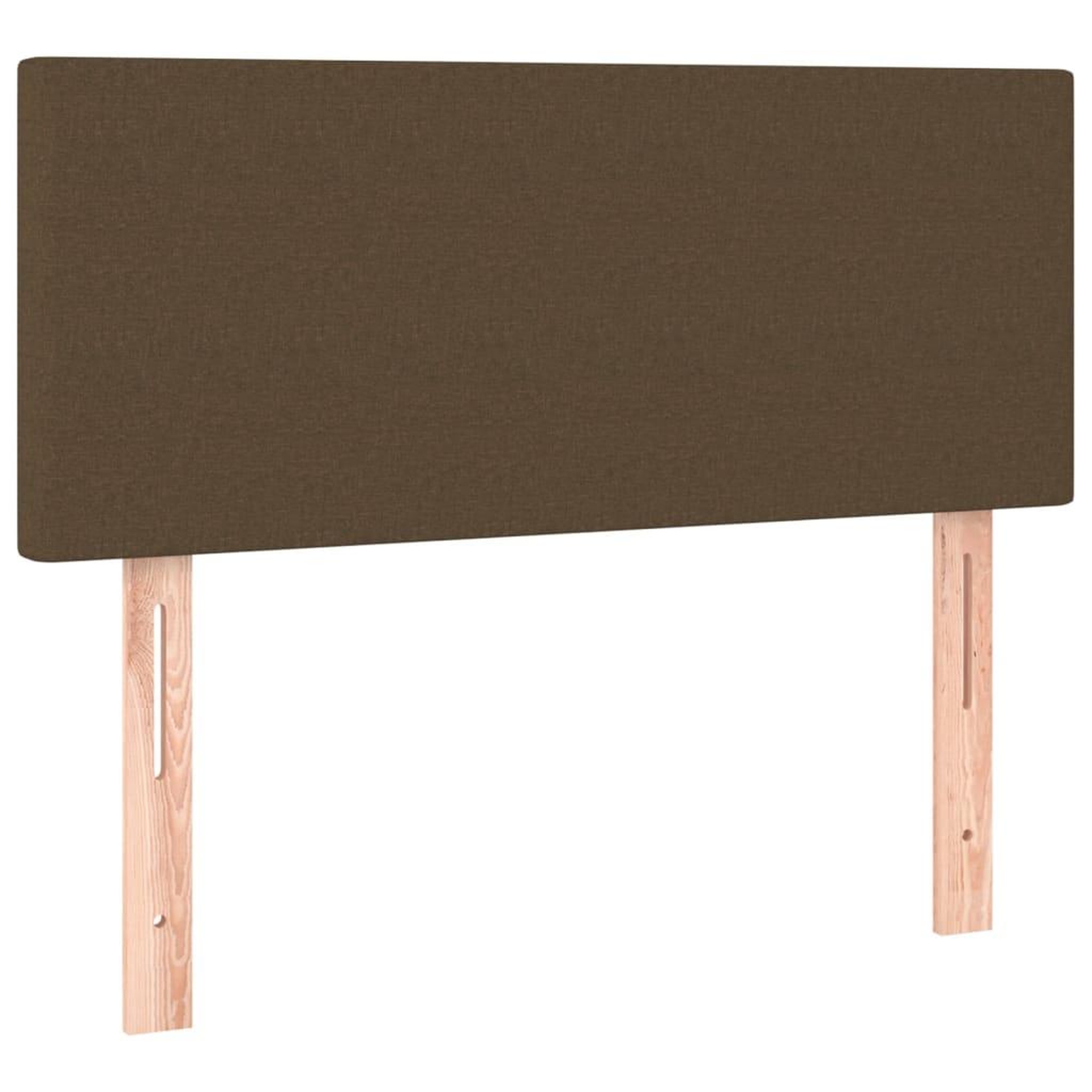 Voir la diapositive 4 : VIDAXL Tete de lit a LED Marron Fonce 80x5x78/88 cm Tissu