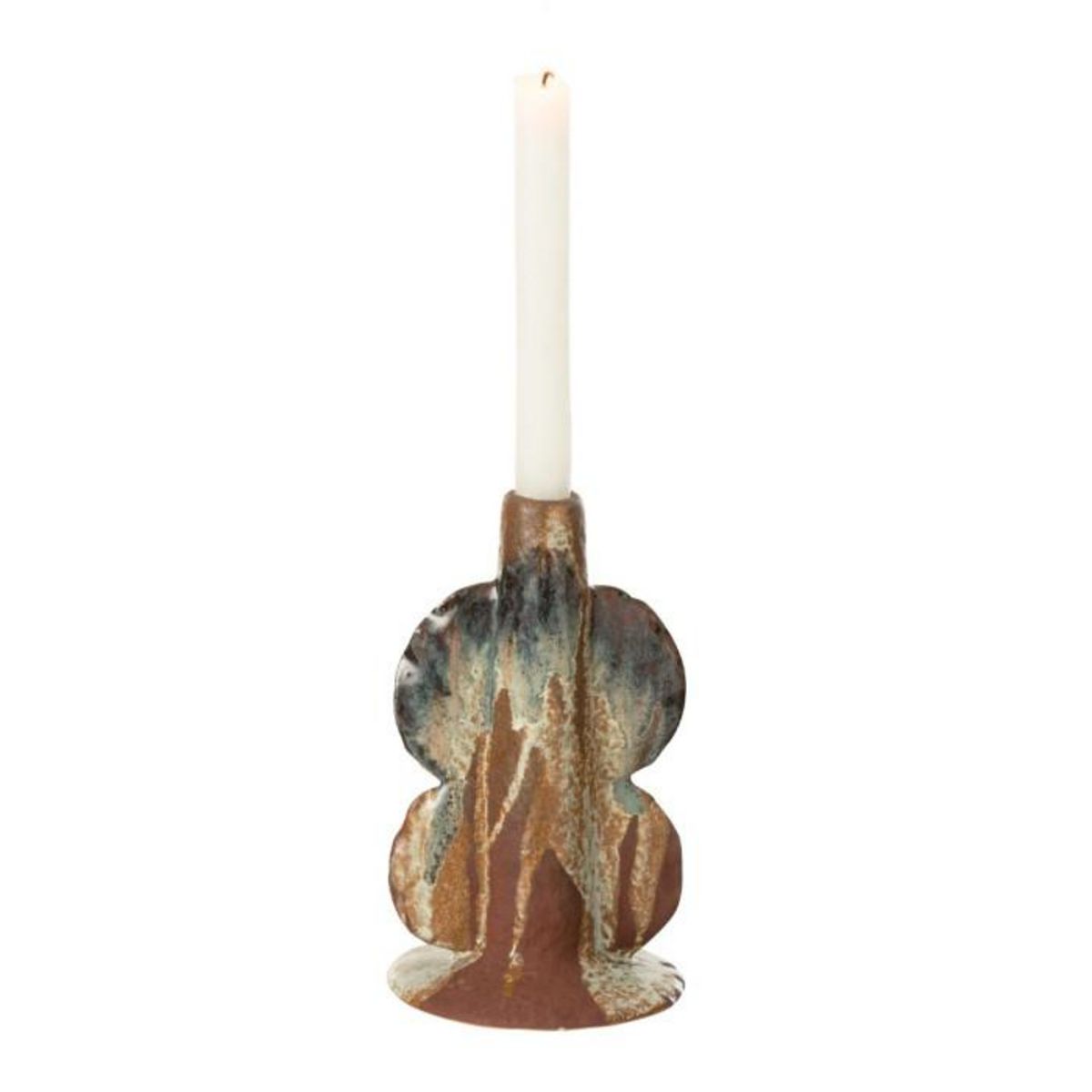 Paris Prix Chandelier Vase en Céramique  Naga  20cm Rouille