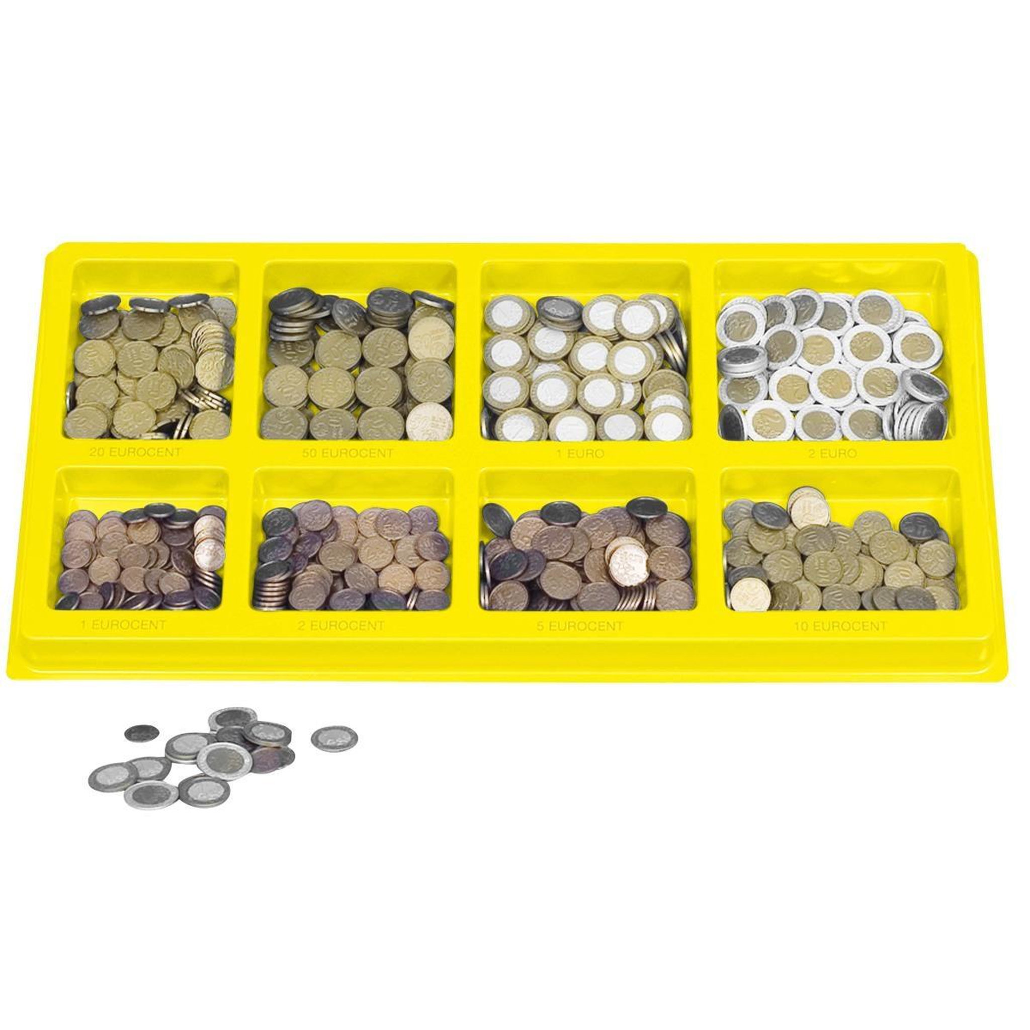 EDUCO Euros - pièces en boîte — 800 pièces