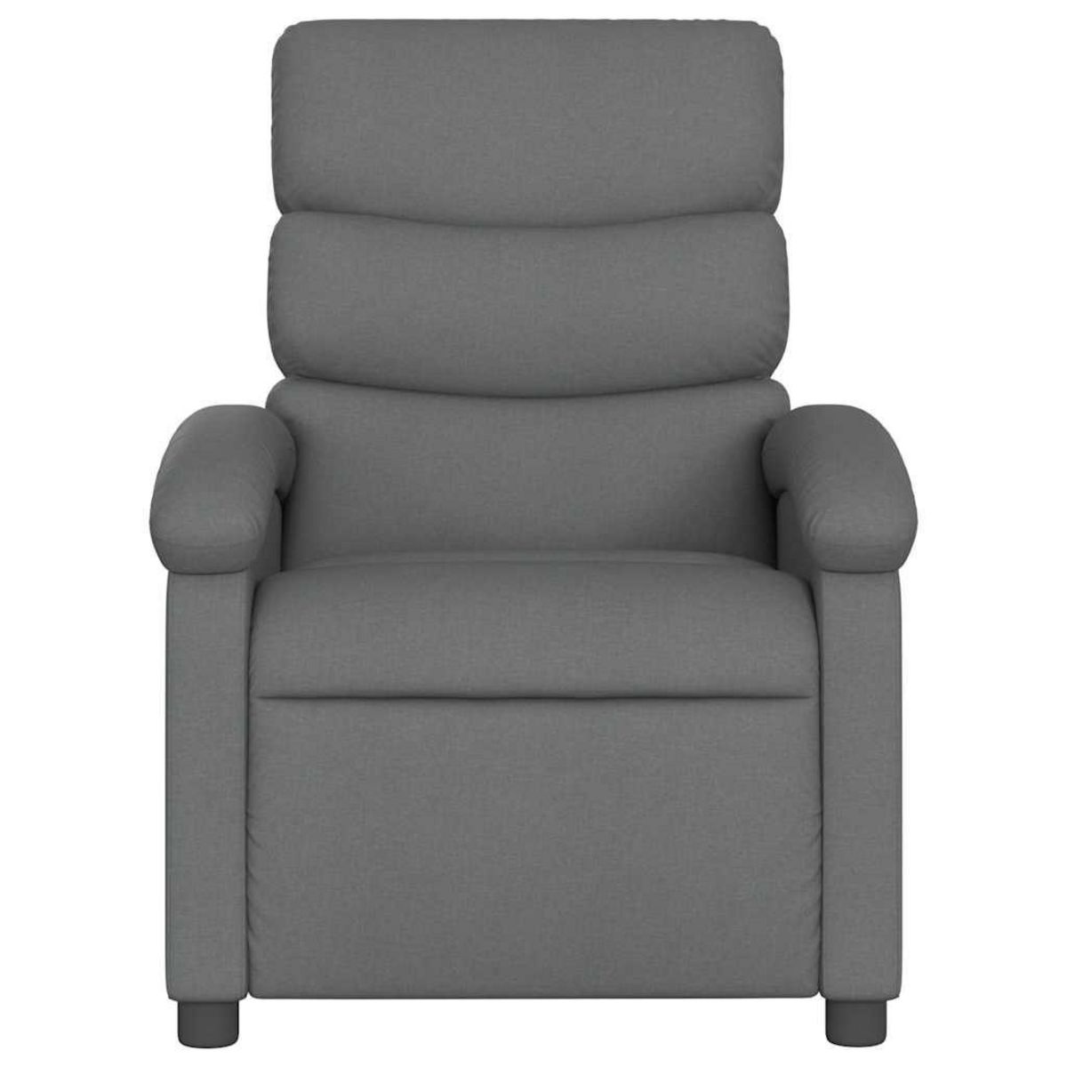 VIDAXL Fauteuil inclinable Gris fonce Tissu