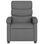 Voir la diapositive 4 : VIDAXL Fauteuil inclinable Gris fonce Tissu