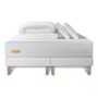 Voir la diapositive 2 : SEPTNUITS PACK Matelas + double sommiers Memo Bio  Mousse à mémoire de forme 5 zones de confort Maxi épaisseur