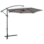 Keter Parasol déporté rond collioure diamètre 3m  - gris - 14-700765
