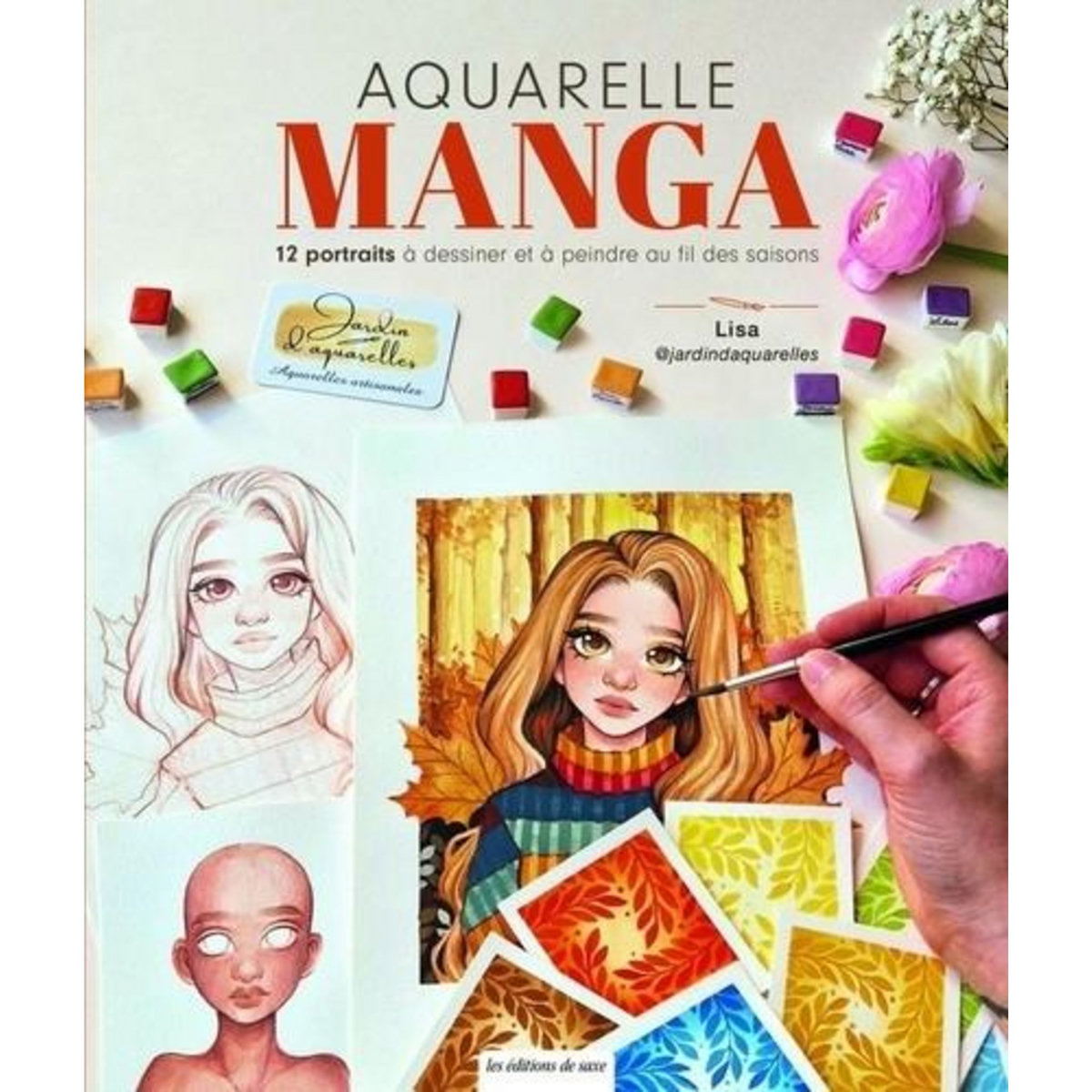 AQUARELLE MANGA. 12 PORTRAITS A DESSINER & A PEINDRE, Legolf Lisa