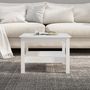 Voir la diapositive 4 : VIDAXL Table basse Blanc 55x55x40 cm Bois massif de pin