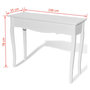 Voir la diapositive 6 : VIDAXL Table de console et coiffeuse Blanc