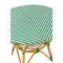 Voir la diapositive 4 : Paris Prix Table à Manger en Rotin  Danial  90cm Vert Foncé