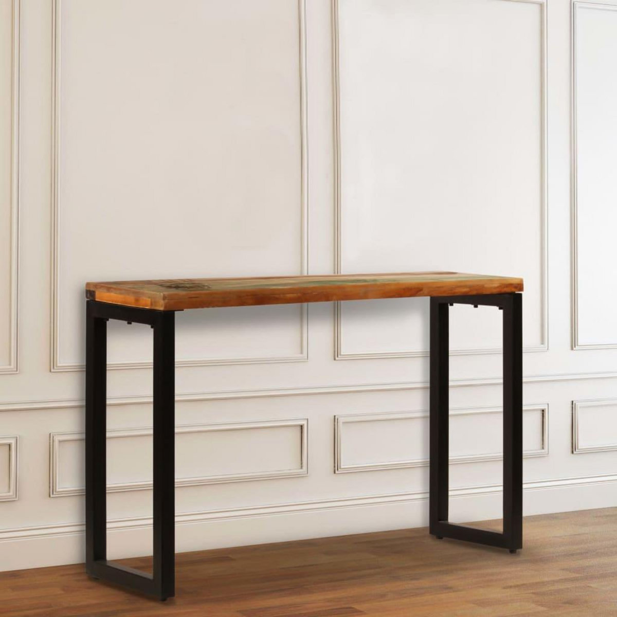 VIDAXL Table console 120x35x76 cm Bois de recuperation solide et acier