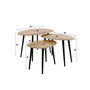 Voir la diapositive 6 : LISA DESIGN Kota - lot de 3 tables basses - bois massif d'acacia