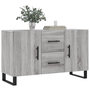 Voir la diapositive 3 : VIDAXL Buffet sonoma gris 100x36x60 cm bois d'ingenierie