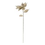 ATMOSPHERA Branche de Poinsettia  Manoir d'Hiver  75cm Or