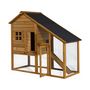 Voir la diapositive 3 : Habitat et Jardin Poulailler  Lily  avec pondoir en bois - Marron
