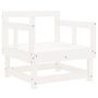 Voir la diapositive 3 : VIDAXL Chaises de jardin lot de 2 blanc bois massif de pin
