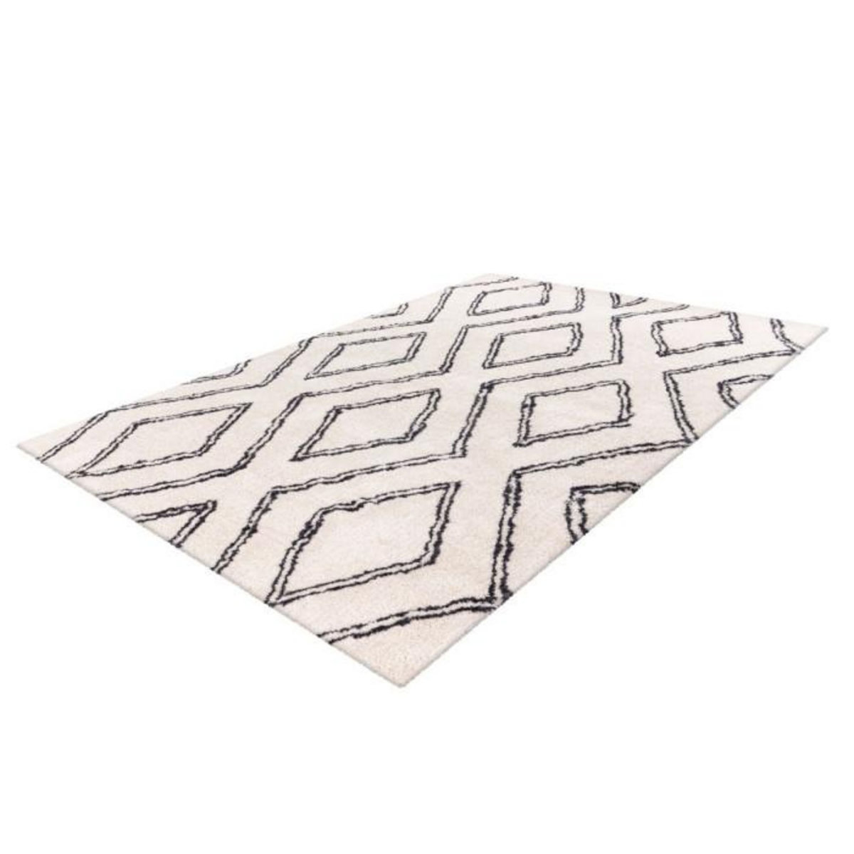 Paris Prix Tapis Imprimé Losange  Orlando  Ivoire